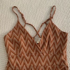 Burnt orange pantsuit!